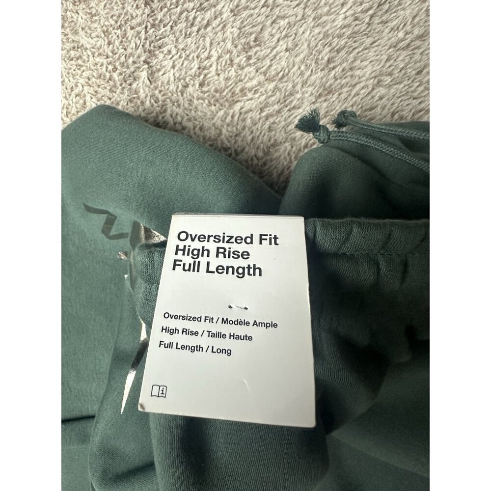 NIKE Sportswear Phoenix Fleece High-Waisted Oversized Pants Size M Green New - Picture 15 of 15
